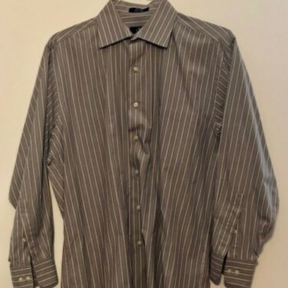 Calvin Klein Dress Shirt Button Down Men's Long